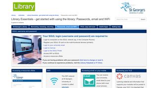 Passwords, email and WiFi - LibGuides - St George's, University of ...