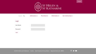 Login - St Helen and St Katharine