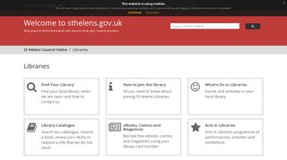 Libraries - sthelens.gov.uk - St Helens Council