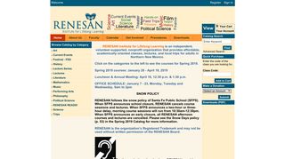RENESAN Institute for Lifelong Learning