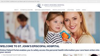 Patient Portal - St. John's Episcopal Hospital :: Health Services ...
