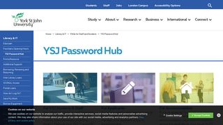 YSJ Password Hub - York St John University
