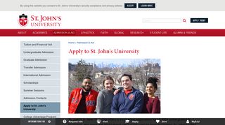 Apply to St. John's University