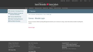 Canvas - Moodle Login – CSB/SJU - College of Saint Benedict