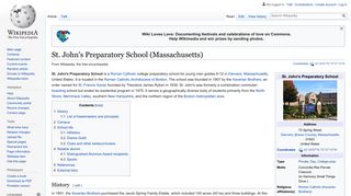 St. John's Preparatory School (Massachusetts) - Wikipedia