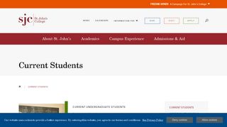 Current Students, Information & Resources | St. John's College