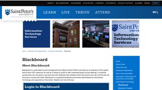 Blackboard - Saint Peter's University