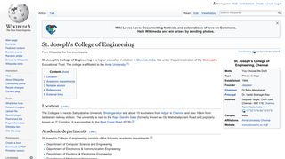 St. Joseph's College of Engineering - Wikipedia