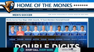Monks Garner Four Major GNAC Awards, 10 Team Members Honored ...