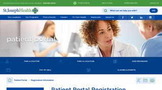 Registration Information | Patient Portal St. Joseph Health