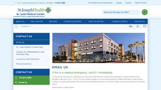 Email Us | St. Jude Medical Center