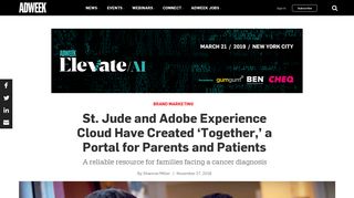 St. Jude and Adobe Experience Cloud Have Created 'Together,' a ...