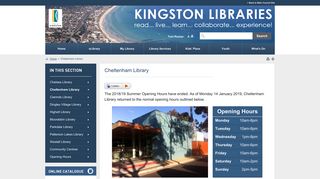 Cheltenham Library - Kingston City Council