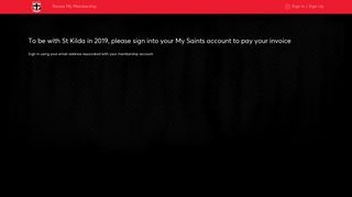 To be with St Kilda in 2019, please sign into your My Saints account to ...