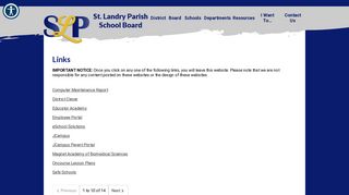 Links - St. Landry Parish School Board