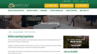 Online Learning - Saint Leo University