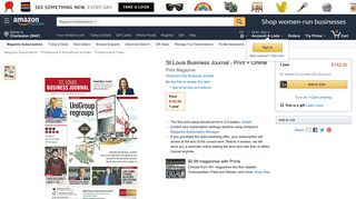 St Louis Business Journal - Print + Online: Amazon.com: Magazines