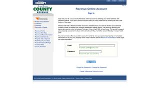 Sign In - Revenue - St. Louis County