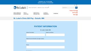 Bill Payment | St. Luke's Hospital
