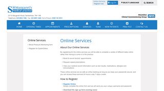 Online Services | St Margaret's Medical Practice