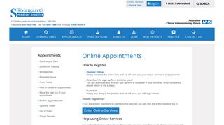 Online Appointments | St Margaret's Medical Practice