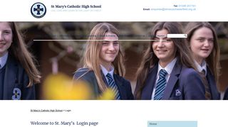 St. Mary's Login page - Login – St Mary's Catholic High School