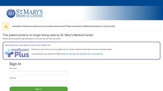 Patient Portal - St. Mary's Medical Center - Medfusion