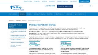 MyHealth Patient Portal - St. Mary Medical Center