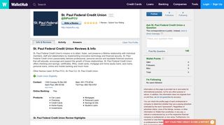 St. Paul Federal Credit Union Reviews - WalletHub