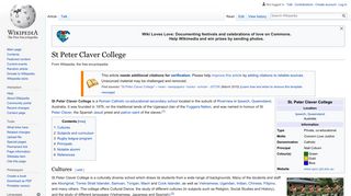 St Peter Claver College - Wikipedia