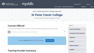 St Peter Claver College - 30028 - MySkills