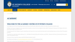 Academic - St. Peters School
