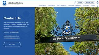 St Peter's College - Contact