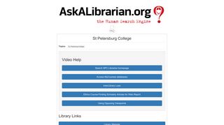 SPC FAQ - Ask a Librarian