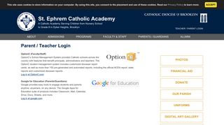 Parent / Teacher Login - St. Ephrem Catholic Academy