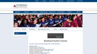 St. Thomas University: Blackboard Student