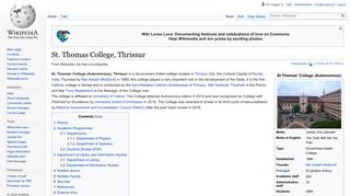 St. Thomas College, Thrissur - Wikipedia