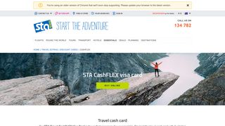 CashFlex Visa Travel Cash Card | STA Travel
