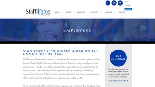 Employers | Staff Force Recruitment Agencies in Texas