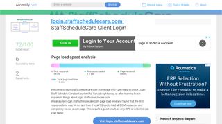 Access login.staffschedulecare.com. StaffScheduleCare Client Login