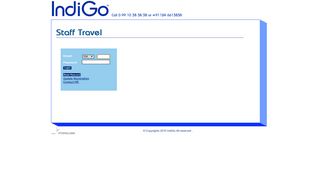 Staff Travel Login - IndiGo