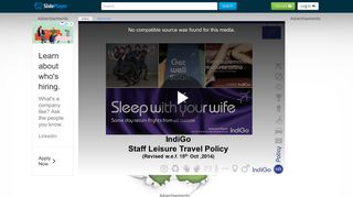 IndiGo Staff Leisure Travel Policy (Revised w.e.f. 15th Oct ,2014) - ppt ...
