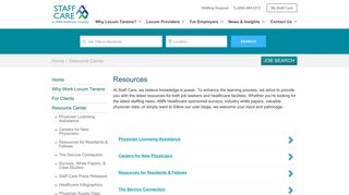 Resource Center - Staff Care
