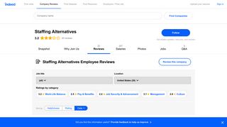 Working at Staffing Alternatives: Employee Reviews | Indeed.com