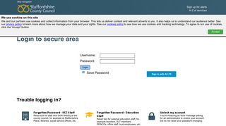 Login - Staffordshire County Council