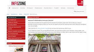 Your University Email - Library Resources - Staffordshire University