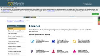 Libraries - Staffordshire County Council
