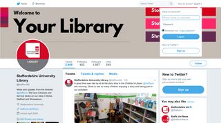 Staffordshire University Library (@staffsunilib) | Twitter