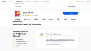 Stage Stores Careers and Employment | Indeed.com