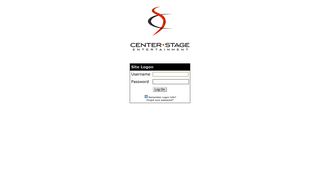 Center Stage Entertainment - Logon